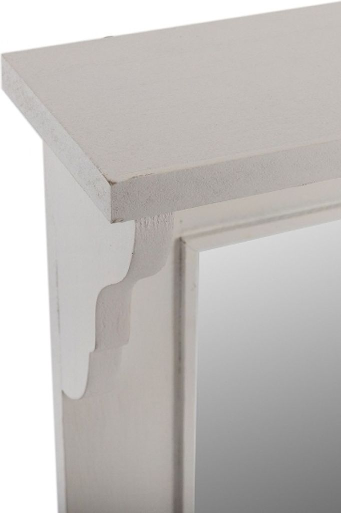 Garderobe Ella mit Spiegel MDF Weiß