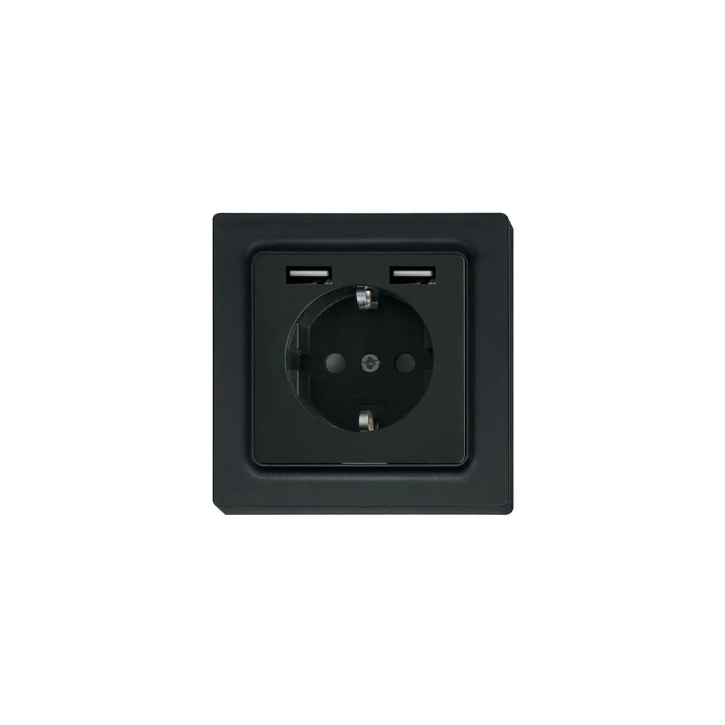 Prise de courant Eltako avec ports USB pour bureau et chambre mat
