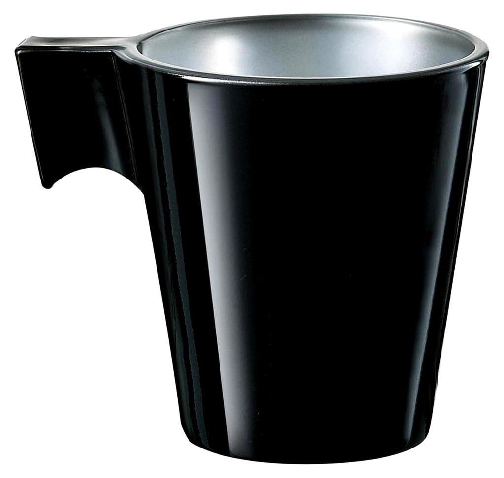 Espresso Cappuccino Tassen, Schwarz, 8 cl, 6 Stück