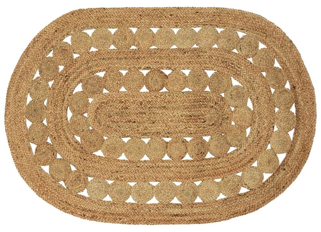 vidaXL Bereichsteppiche Natur 100 x 152 cm Jute