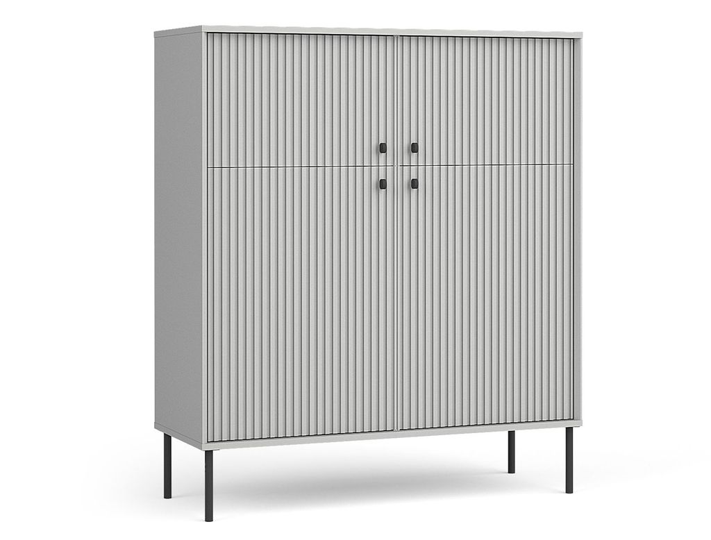 AX LIVING Kommode Grau Irelis 105,4 cm Schwarz Details Produktbild 