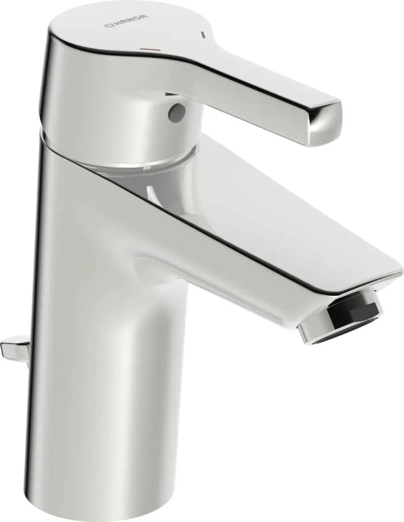 HANSA HANSAPALENO XL Mitigeur de lavabo, saillie 110 mm, avec tirette, chromé, 56412203, 56412203
