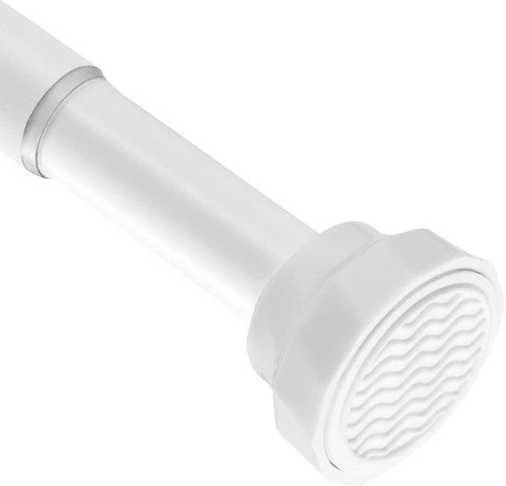 Duschvorhangstange - Weiß - Ausziehbar - 73-256 cm