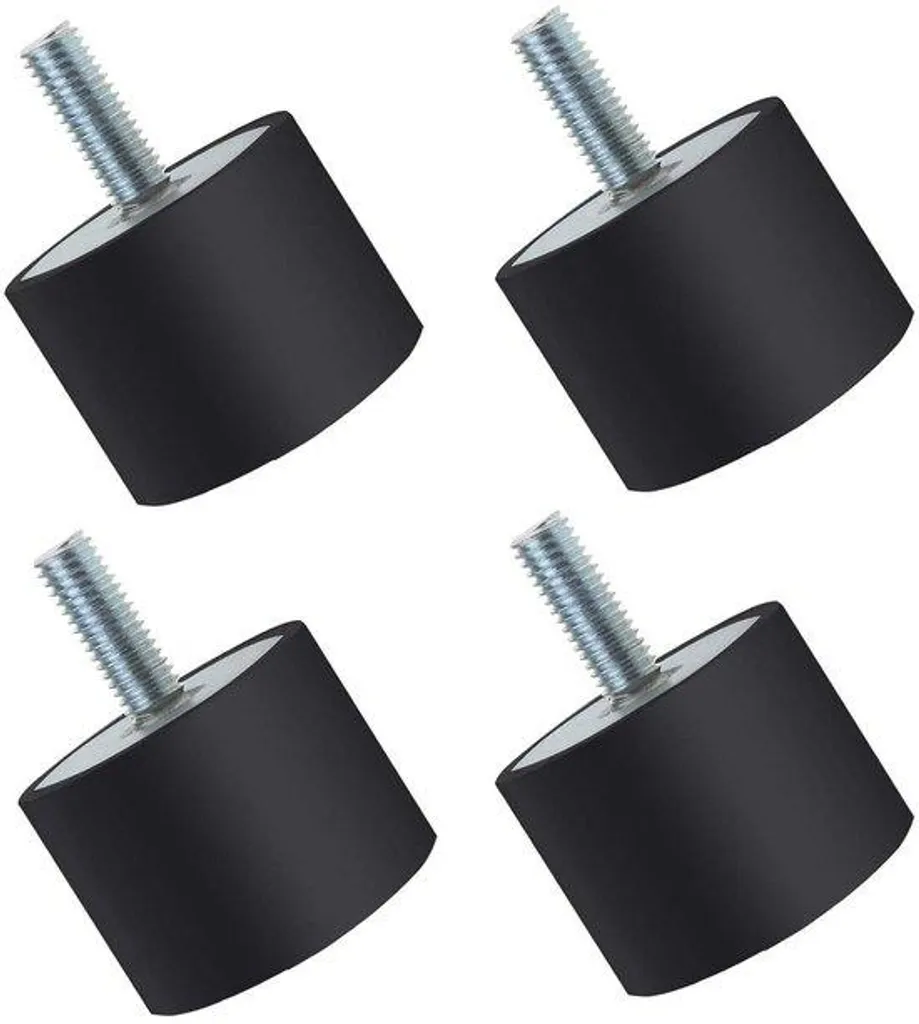 Stop Vibrations et Bruit : 4 Silentblocs M8 40x30 mm pour Compresseur