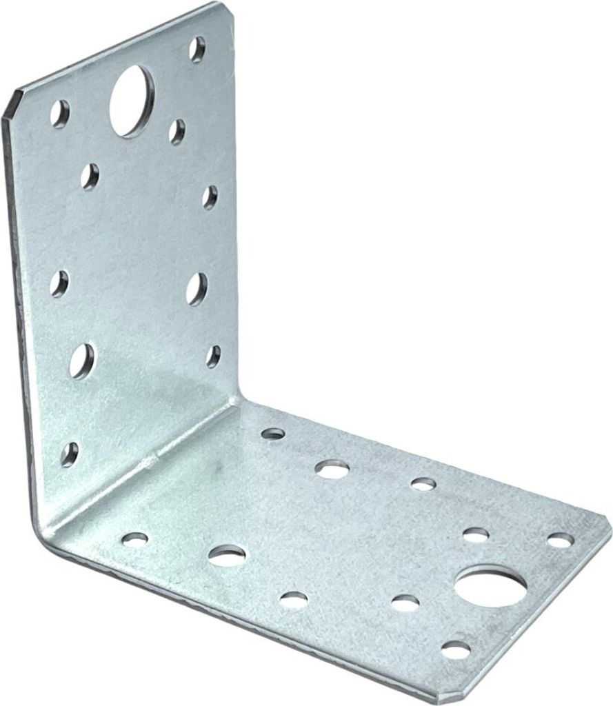 BKshop | Winkel - Winkeleisen - 90x90x65 mm - Verzinktes Winkeleisen 2,5 mm - Winkeleisen aus Edelstahl - Winkelverbinder - Holzverbinder