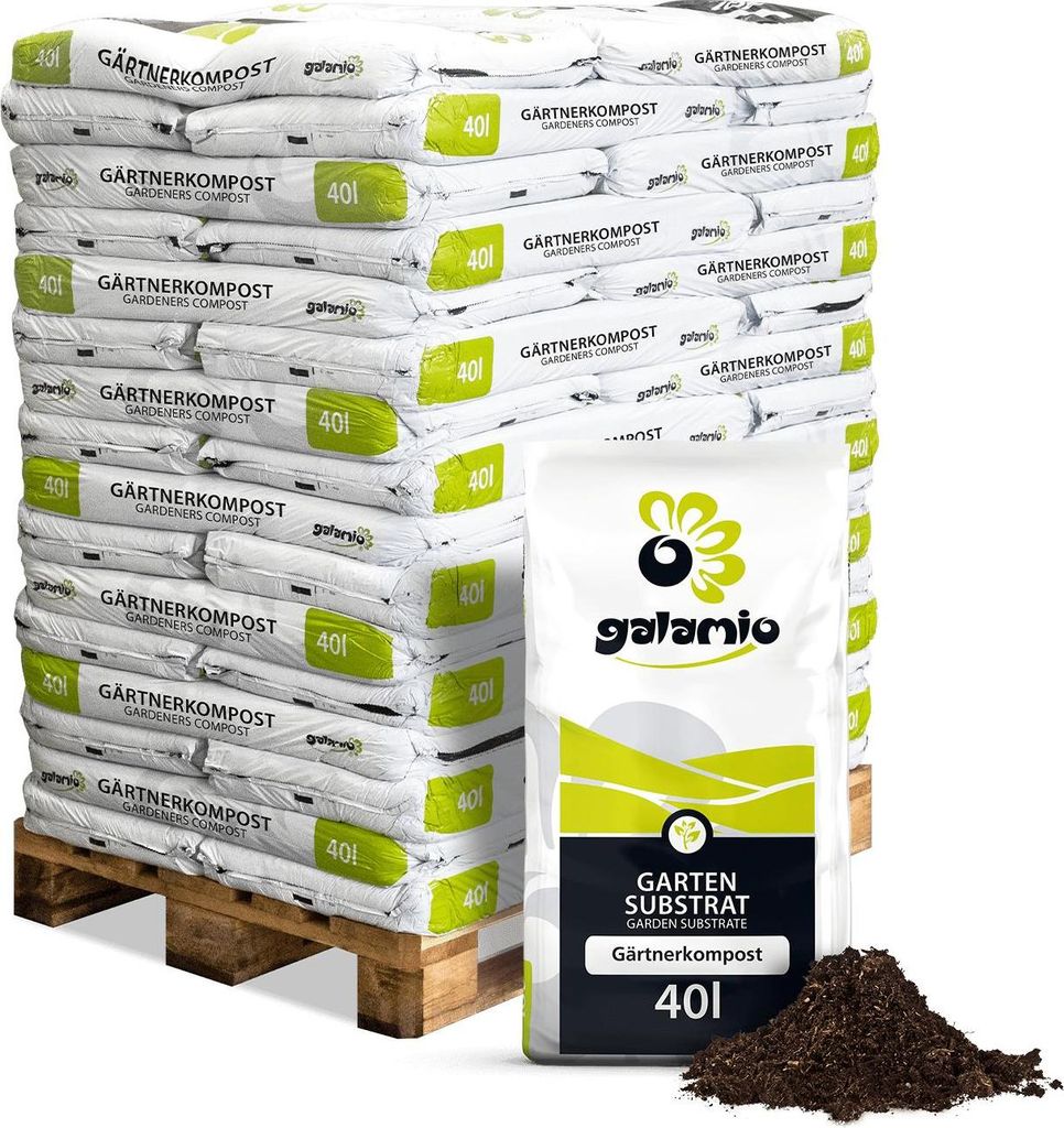 Galamio Gärtnerkompost 40l x 42 Sack 1680l Palette