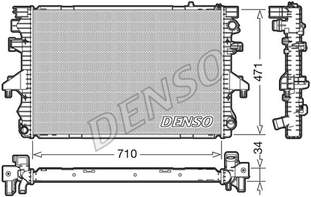 Kühler, Motorkühlung DENSO DRM32040