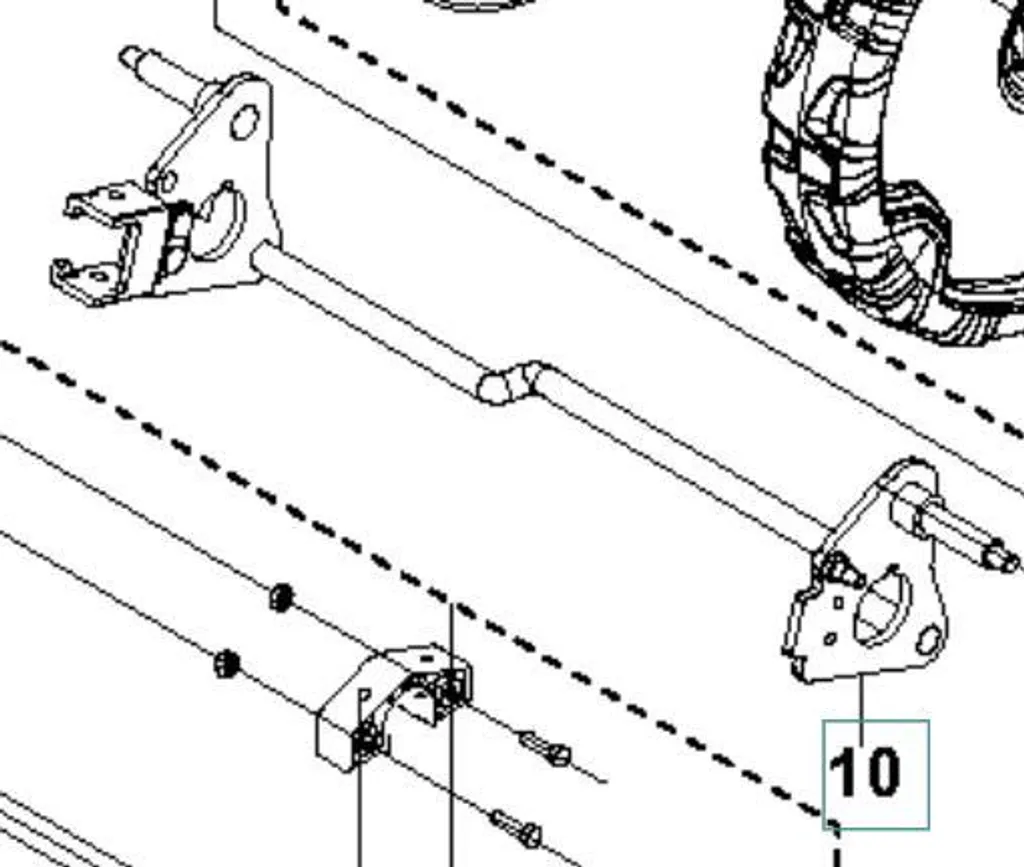 Kit axe de support Husqvarna pour entretien et réparation de tondeuse jardin