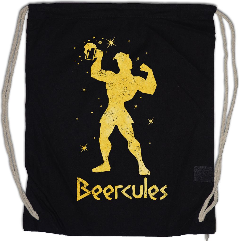 Urban Backwoods Beercules, Turnbeutel, Farbe: Schwarz