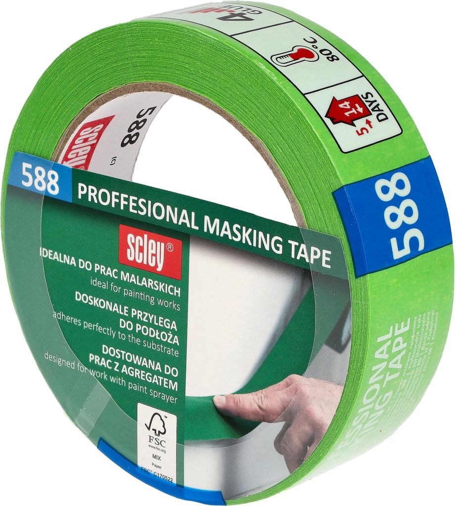 SCLEY Abdeckband grün 30 mm x 33 m 588* Gummi P7.7