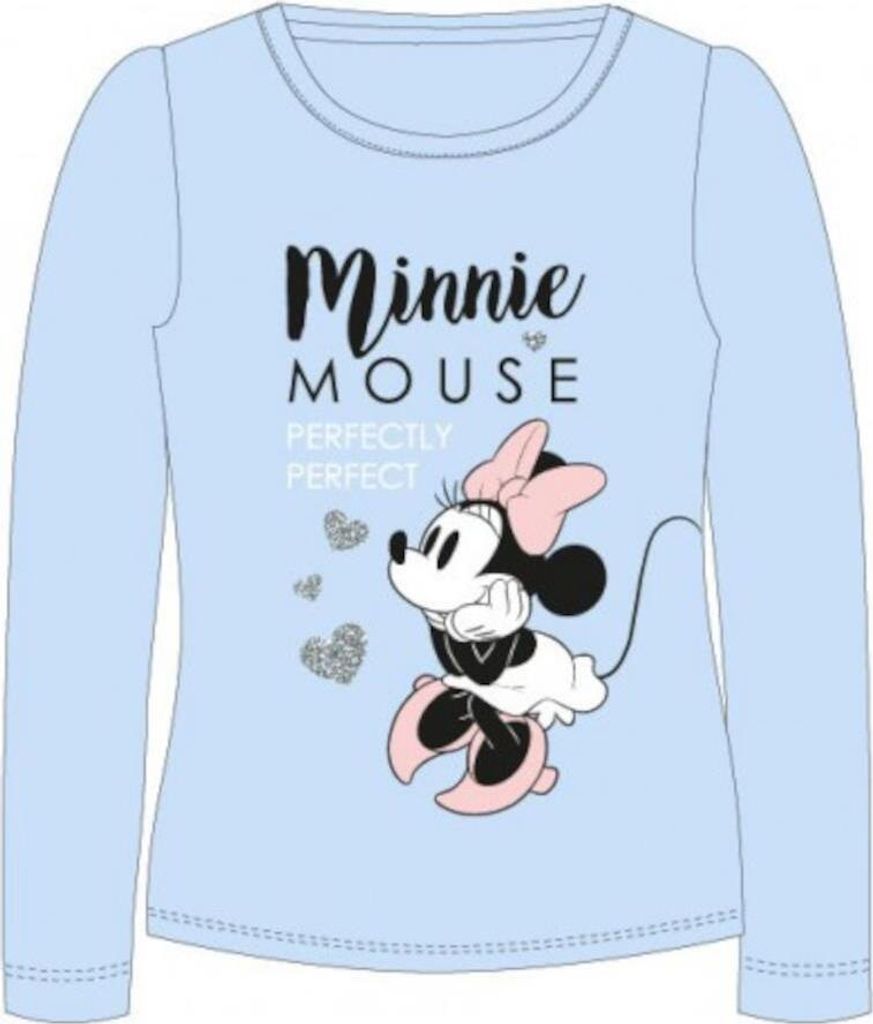Minnie Maus Langarm-Shirt "Perfectly Perfect" | Hellblau & Rosa blau,116