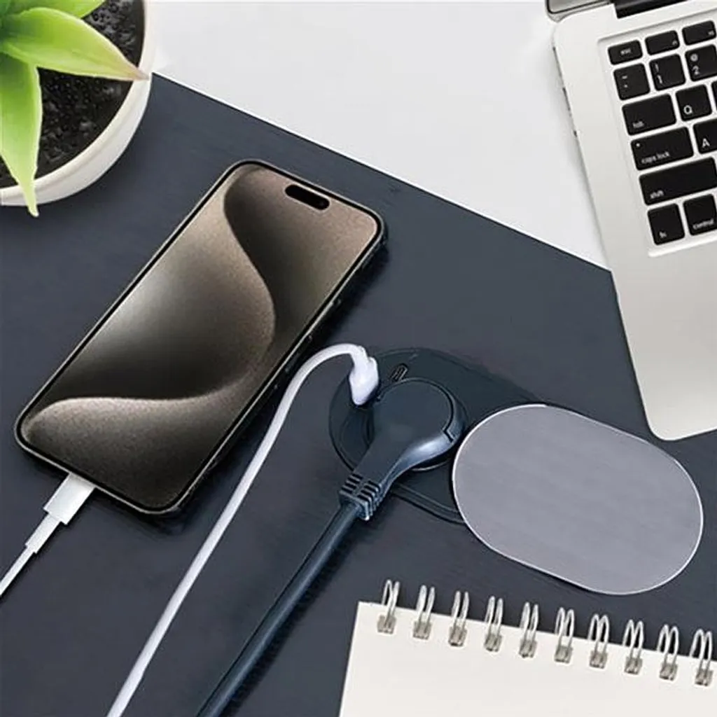 Plus de batterie faible avec la prise de bureau USB-C 20W Solight PP124C - 4