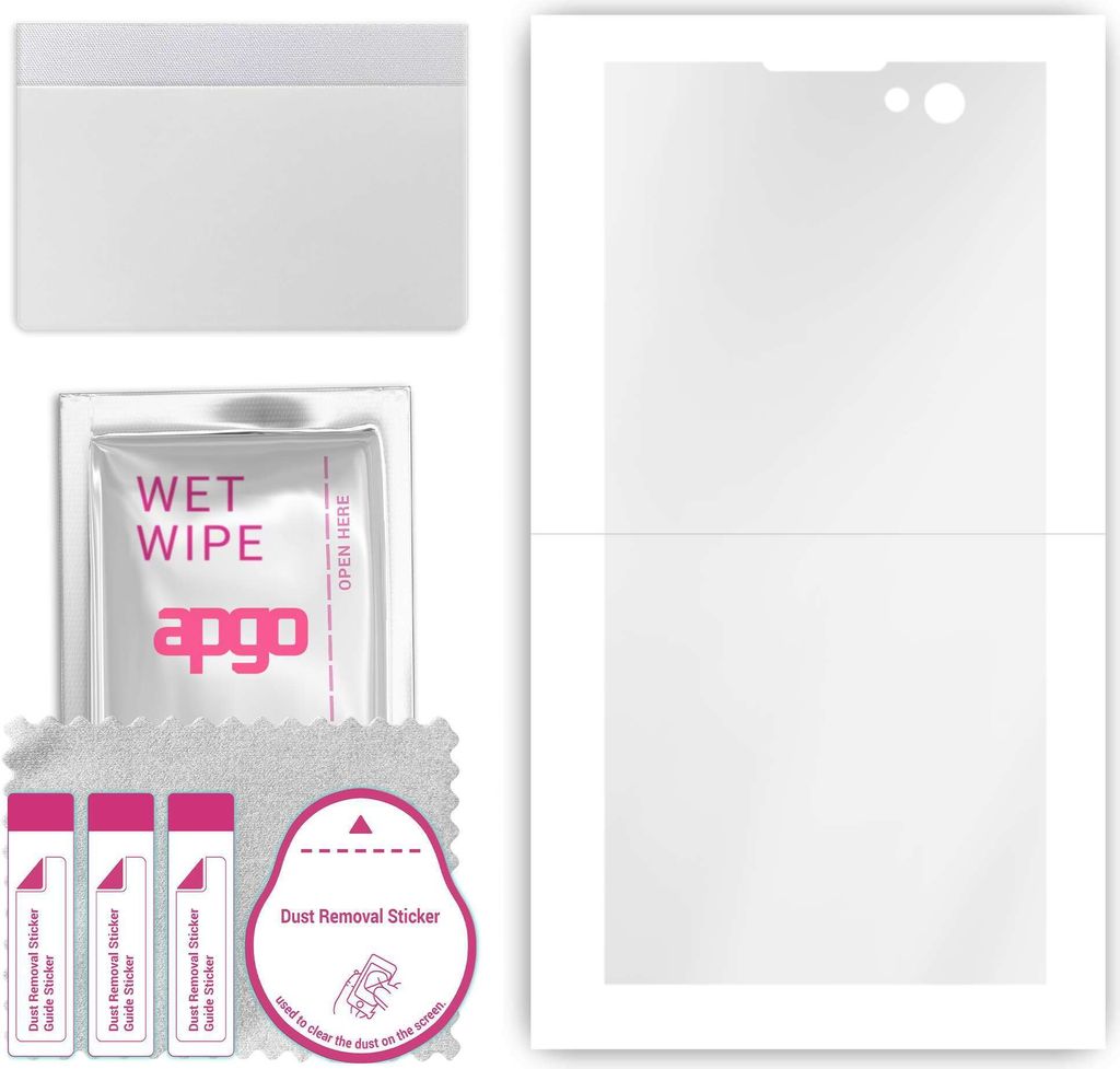 apgo Hydrogel Schutzfolie, Klar, kompatibel mit Sony Xperia XA2, flexibele Displayschutzfolie, Folie mit Positionierhilfe, kratzfest, einfache Montage