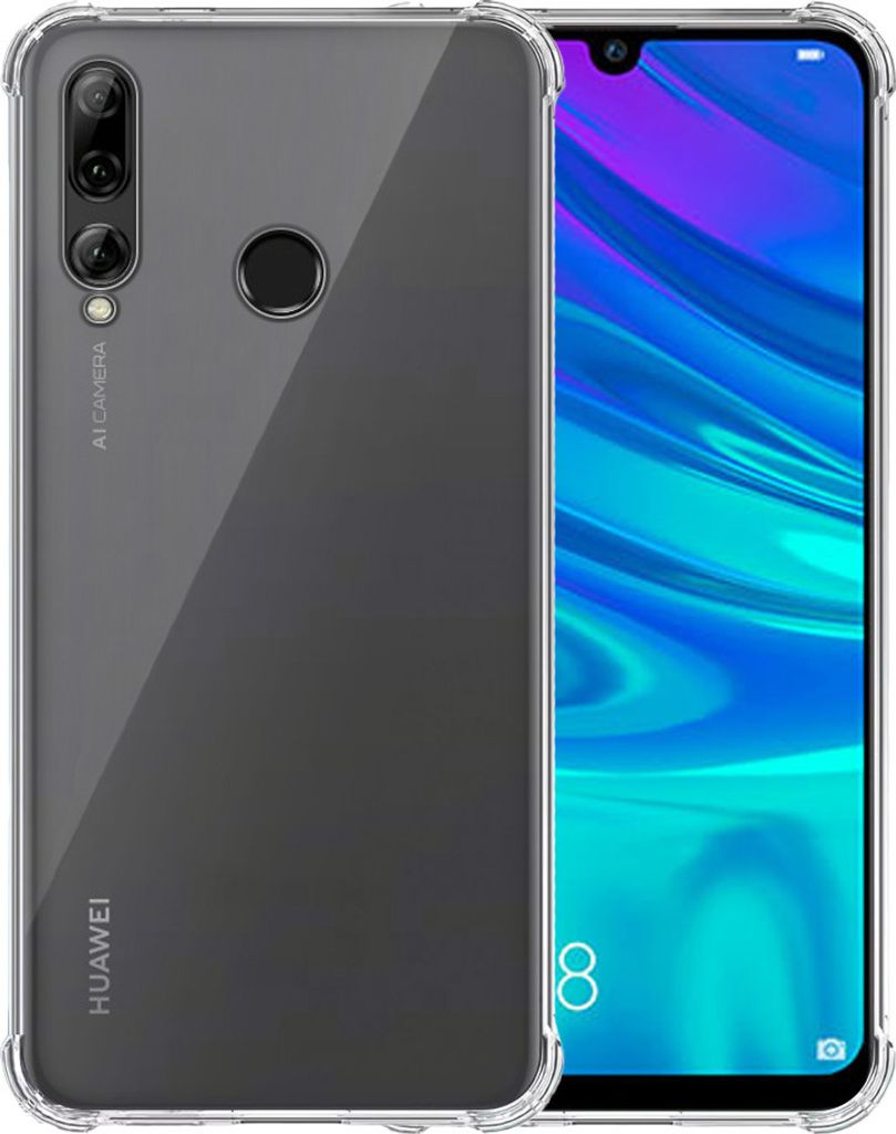 Smartphonica Handyhülle geeignet für Huawei P Smart Plus 2019 - Enjoy 9S Transparent Stoßfest - Stoßfeste TPU SIlicone Backcover Case mit Bumpe...