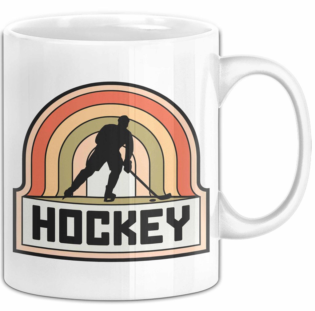 Hockeyspieler Spiel Sport Tasse Geschenk Lustige Geschenkidee Spruch (Weiß)