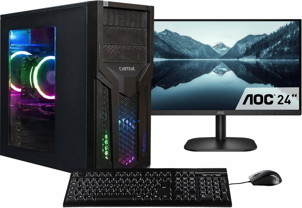 CAPTIVA PC Power Starter R80-027 TFT Bundle Ryzen 7/SSD - 3,8 GHz - 32 GB