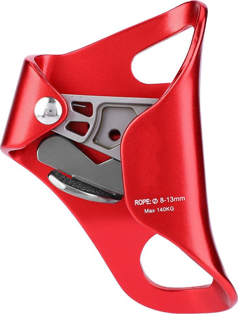 Bergsteigen Klettern Brust Ascender Abseilen Ausrüstung Ausrüstung Seil Klemme für 8-13mm (Rot)