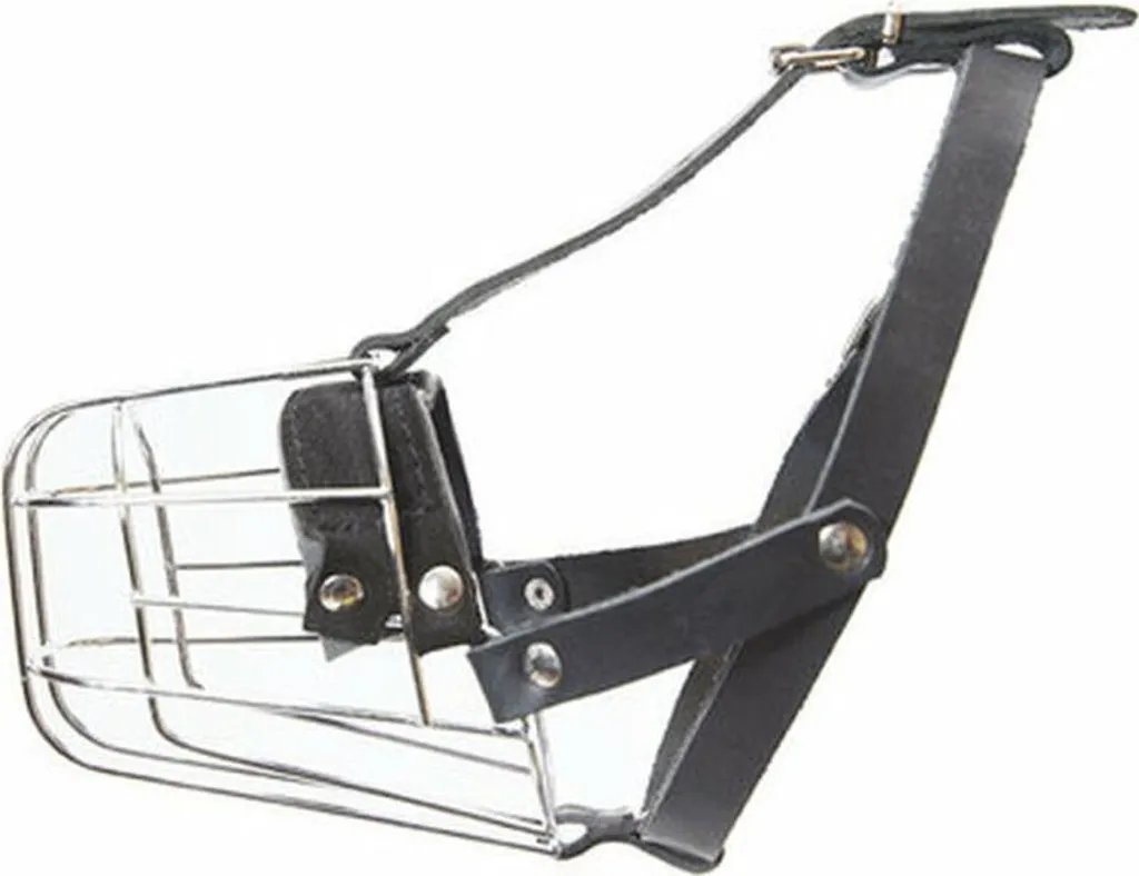 Muselière Julius K9 Yorkshire Terrier en Cuir Souple avec Sangle Réglable