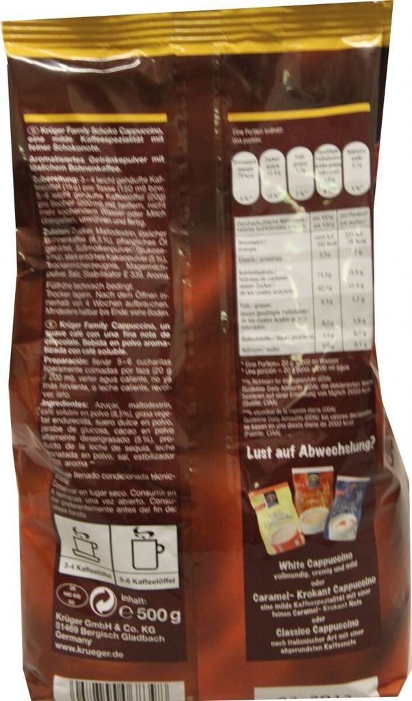 Krüger Family Cappuccino Schoko | 500-g-Beutel Produktbild 4