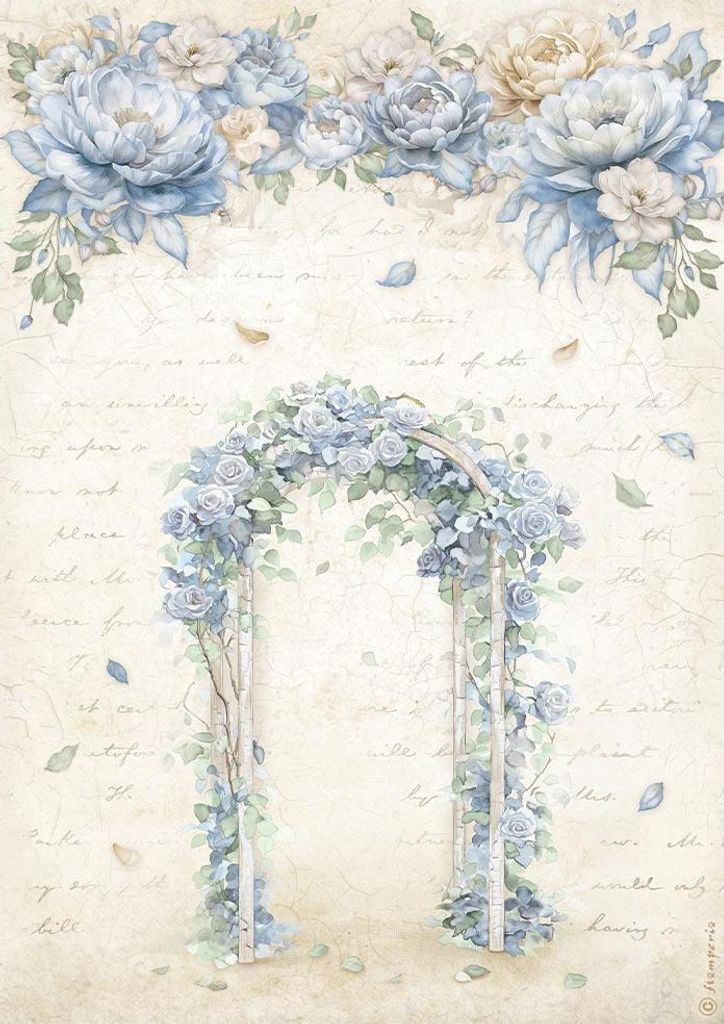 Reispapier Decoupage Bastelpapier A4 - Stamperia - Timeless Arch