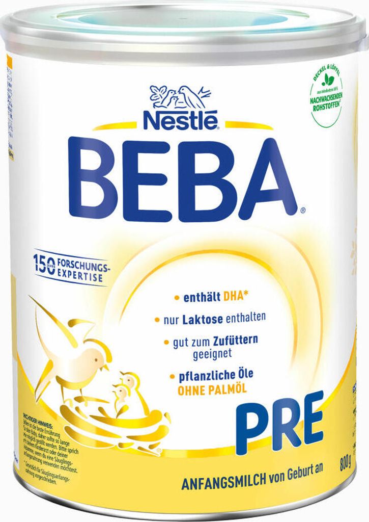 Nestlé BEBA Pre, Säugling Milch, Babynahrung, Anfangsmilch, Produktbild 