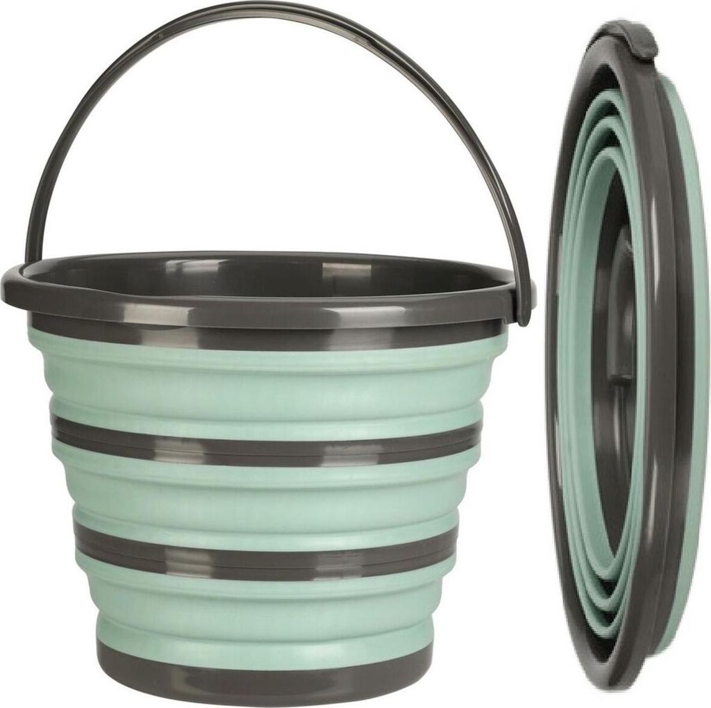Redcliffs Eimer faltbar 10L Grün/Grau Produktbild 