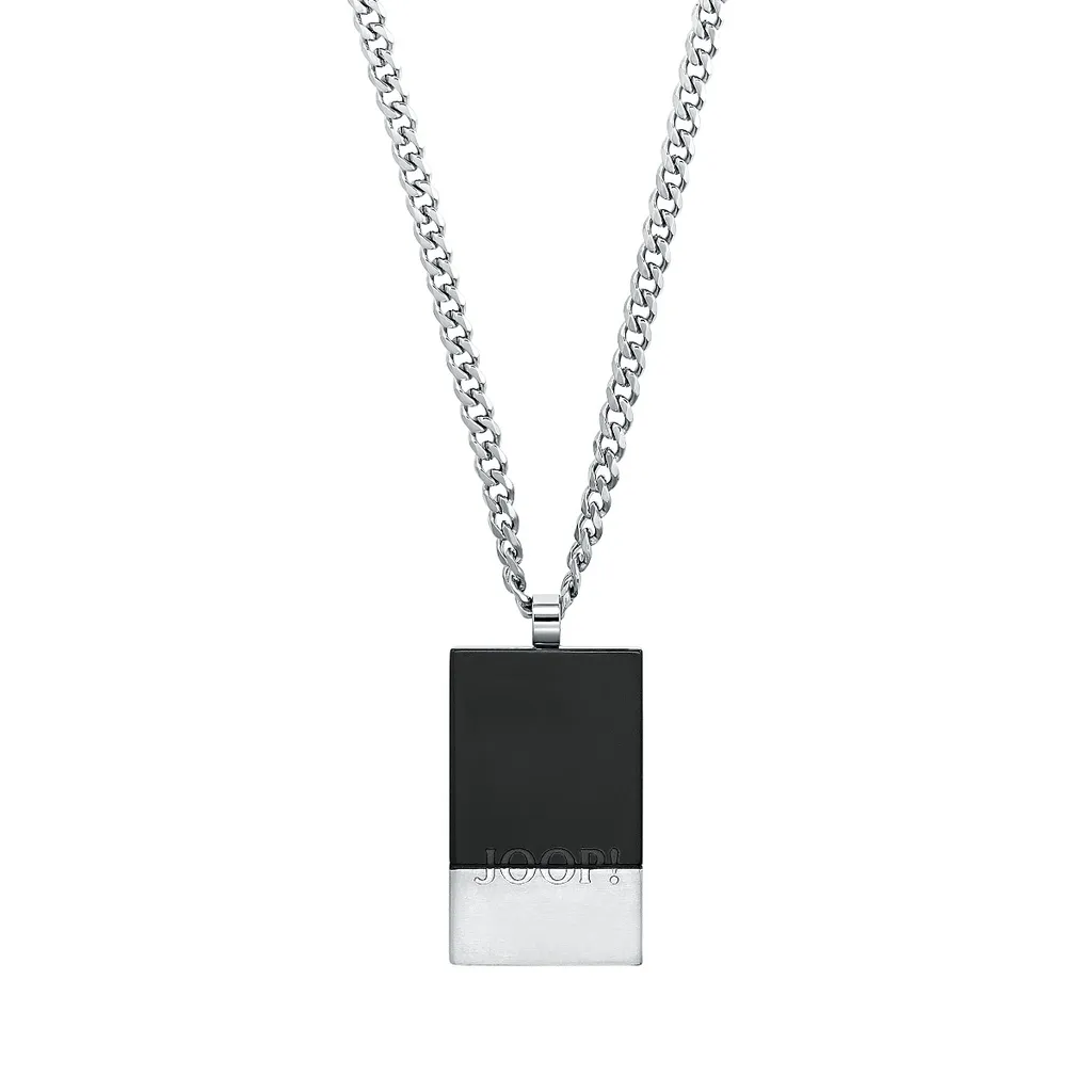 Collier Homme Inoxydable Noir Joop Bijou Durable qui ne Noirci Pas