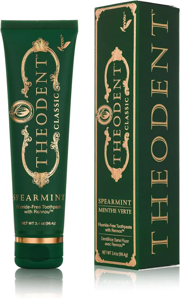 Theodent Classic Whitening Crystal Mint 96.4g - Dentifrice sans fluor