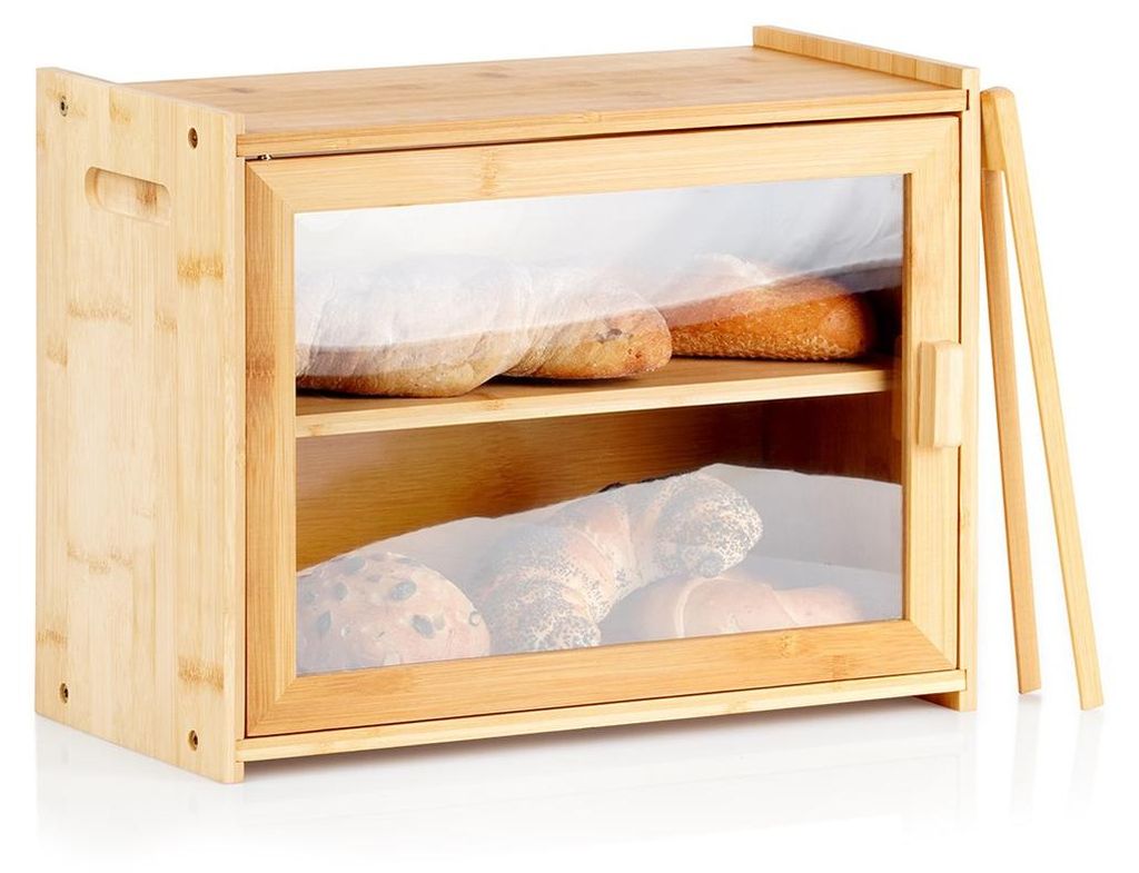 Vilde | Brotkäste aus Bambus - 40x20x31 cm - Zweistufig - Produktbild 
