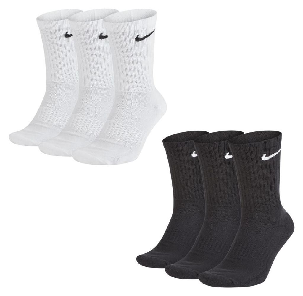 Nike Cushioned Crew Tennissocken, 3 Paar schwarz / 3 Paar Produktbild 
