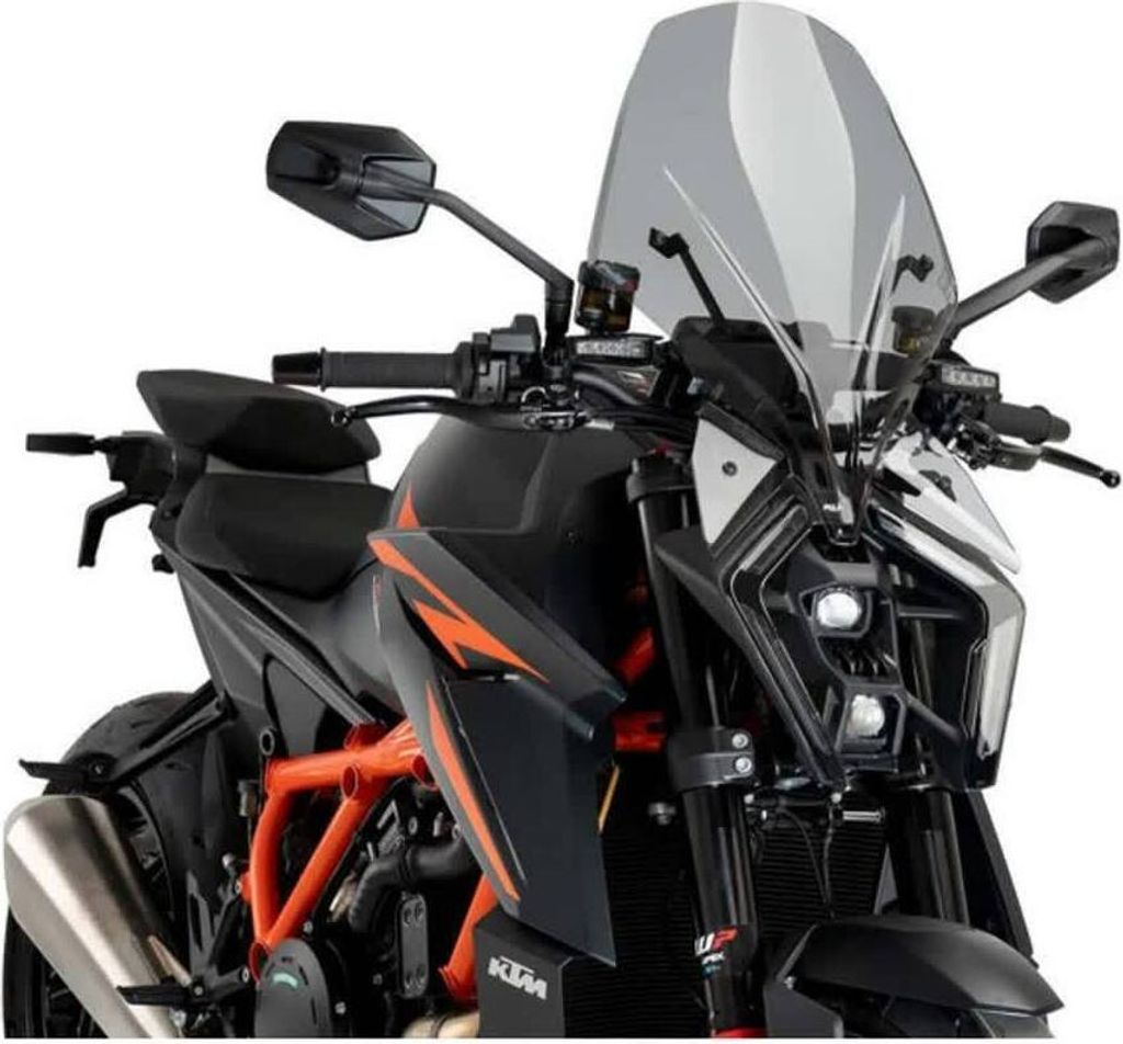 PUIG Naked Touring Leichtrauch Windschild ABE genehmigt für KTM