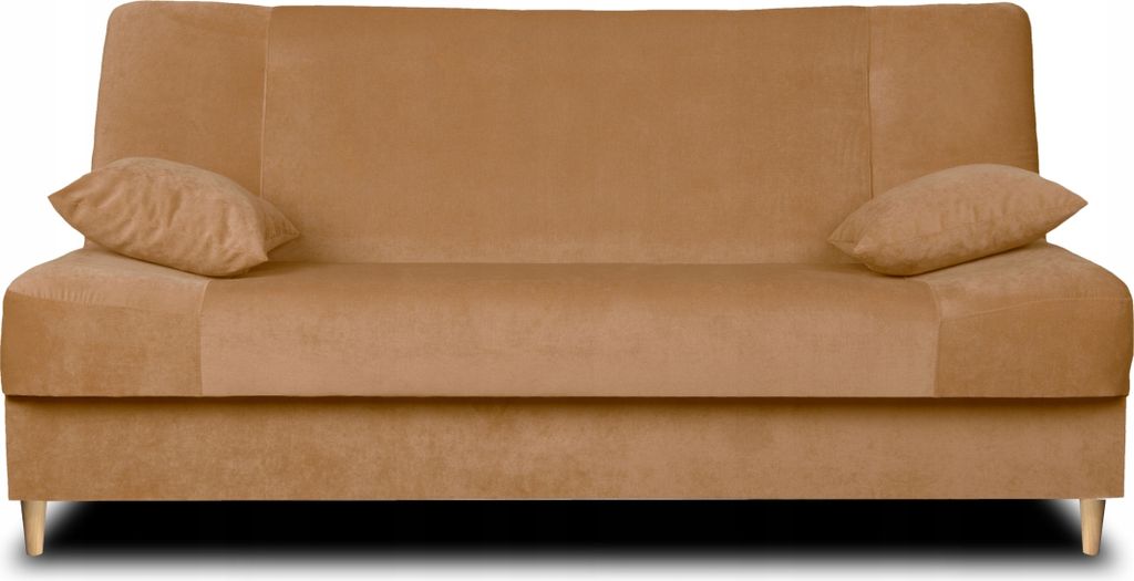 Wersalka JOLA welur miodowy sofa rozkładana ZE SPRĘŻYNAMI Zdjęcie produktu 