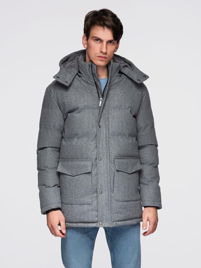OMBRE Jack Parka met functionele zakken, model Productafbeelding 