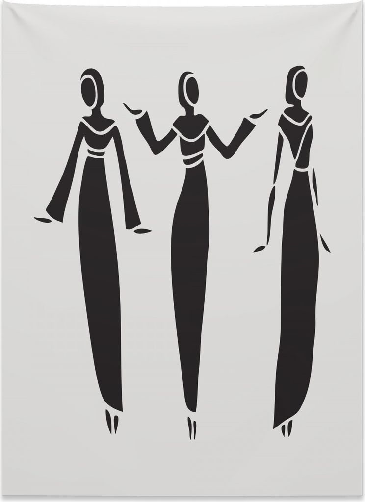 Abakuhaus Ethnisch Wandteppich, Arabisches Mädchen im Hijab aus Weiches Mikrofaser Stoff Kein Verblassen Klare Farben Waschbar, 110 x 150 cm, Wei...