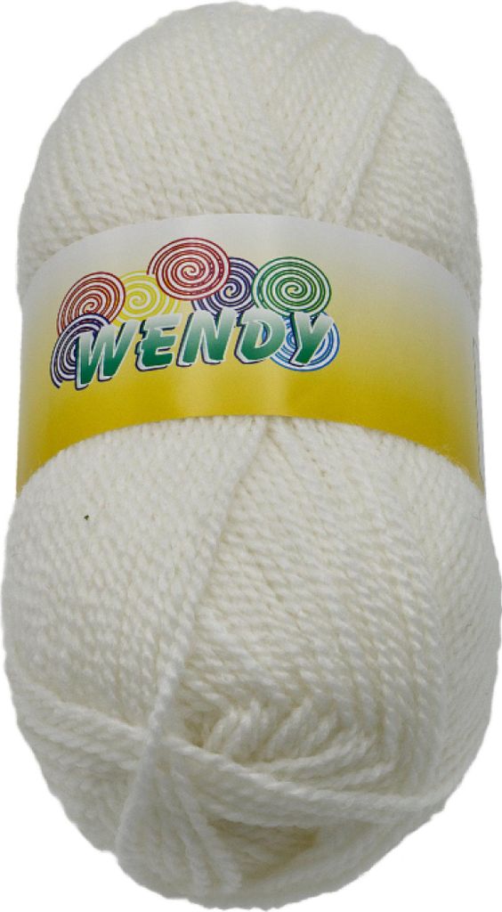 Przędza WENDY – 100 g / 190 m – biała Zdjęcie produktu 