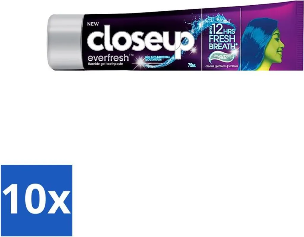 Close Up Eucalipto Freeze 90g x10 - Esperienza Freschezza Glaciale