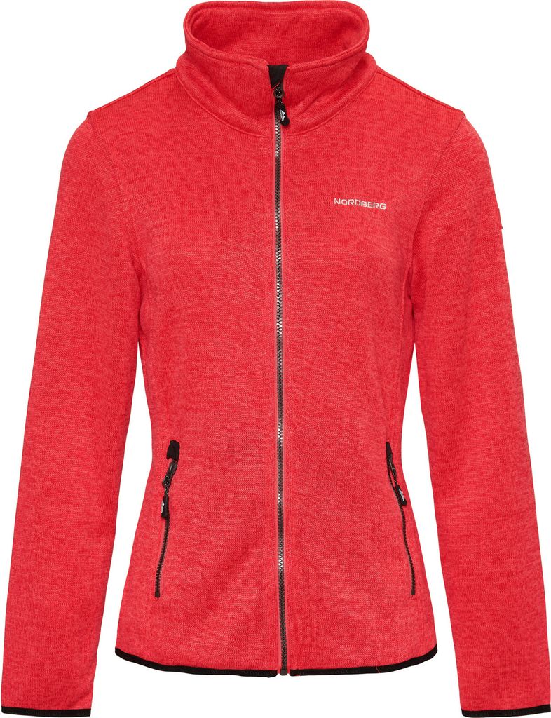 Nordberg Andrea Fleece Cardigan - Damen - Red Melange - Produktbild 