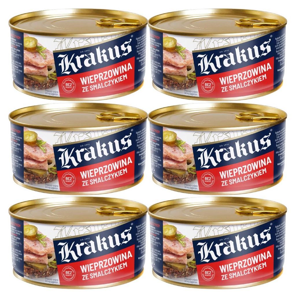 Krakus Schweinefleisch mit Schmalz 6x 300g - Produktbild 