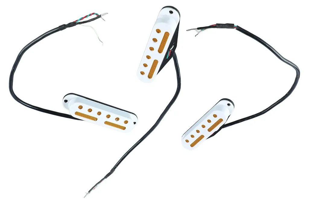 Éliminez les Parasites : Lot 3 Micros Simple Bobinage Blanc pour Guitare - 19