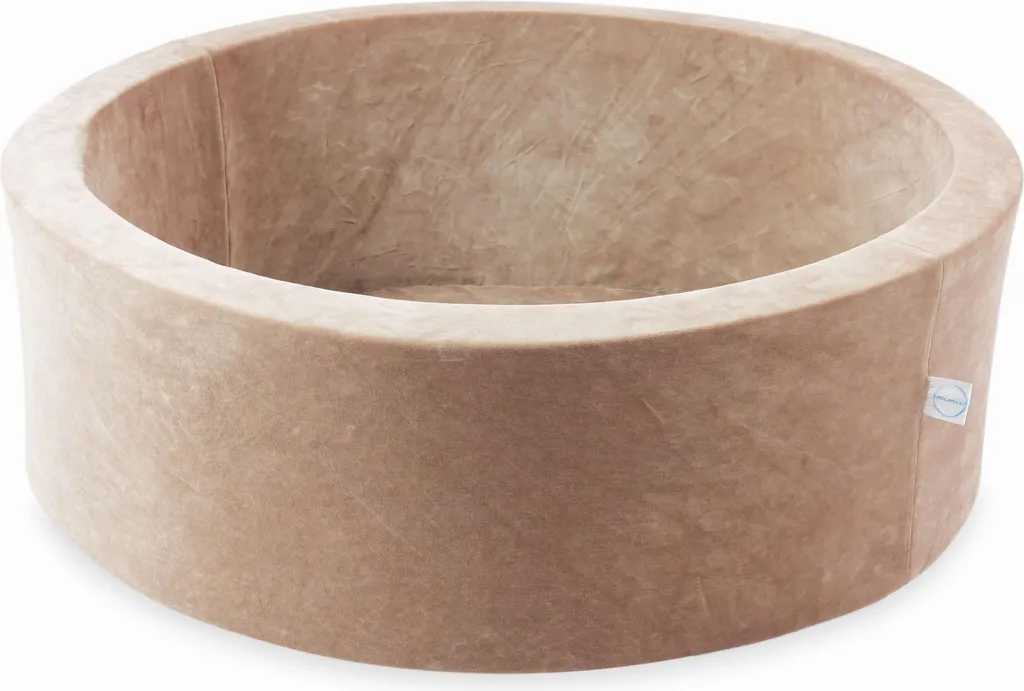 Piscine à balles vide 90x30 Velvet Soft Beige foncé pour aire de jeux
