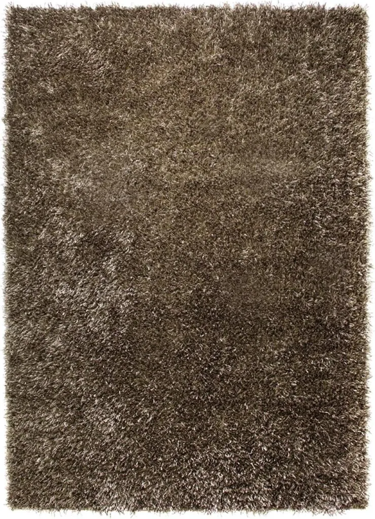 COLMOR Tapis tissé à poils longs uni Shaggy Soft - 160x230 cm Gris