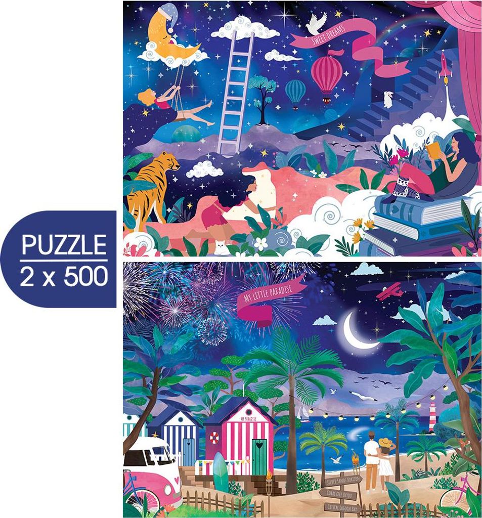 Pieces & Peace Puzzle My Dreams 2-in-1 - 500 Teile bunt