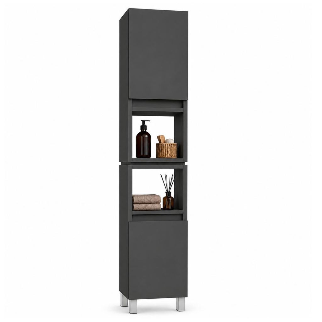 Badezimmerschrank Anthrazit ARIZA, 161x28x25 cm, 6 Produktbild 