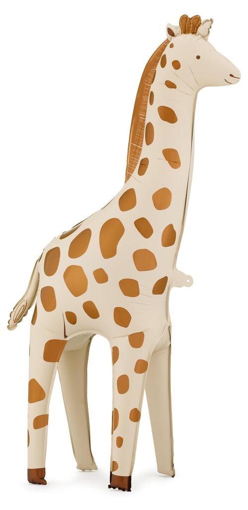 Stehender Folienballon „Giraffe“ in Beige und Braun, 49 x Produktbild 