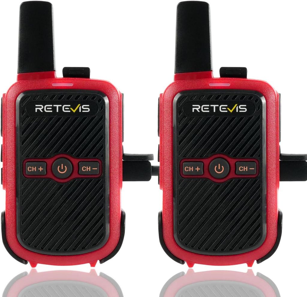 Retevis RT15 KInder Walkie Talkie, PMR Funkgeräte, 1000 mAh Li-on Akku, VOX, Mini, Walkie Talkie Aufladbar für Familienausflüge, Wandern, Camping