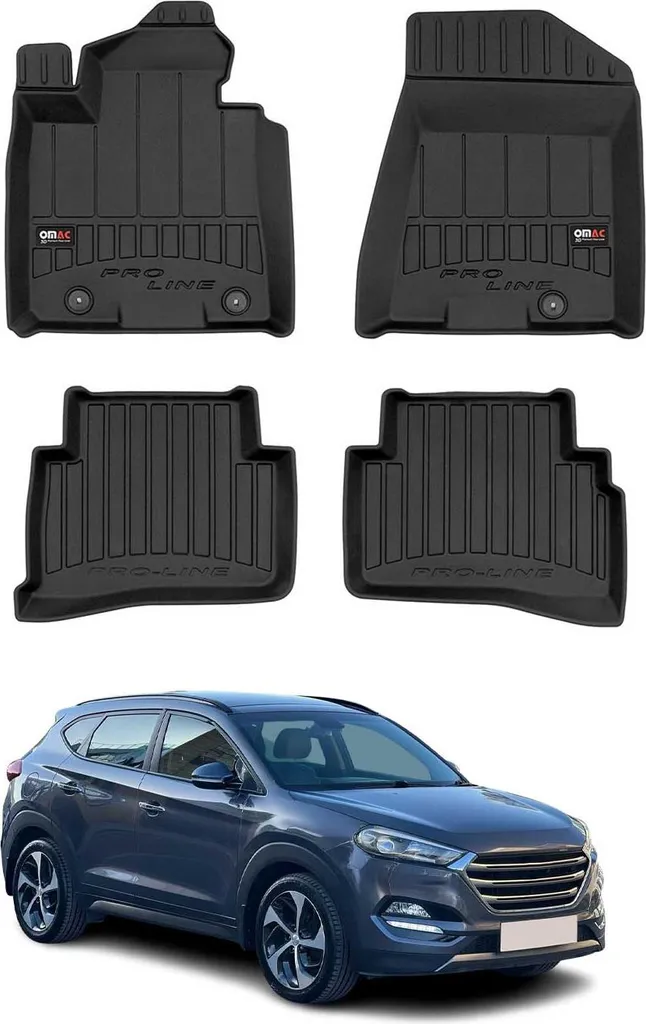 Tappetini Hyundai Tucson 2015-2020 TPE 4 pz - Protezione Totale Abitacolo