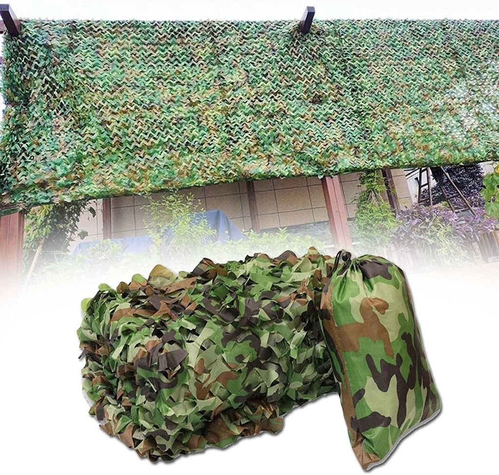 Tarnnetz Camouflage Netz Woodland Armee Tarnung Net für Deko Waldlandschaft Jagd 