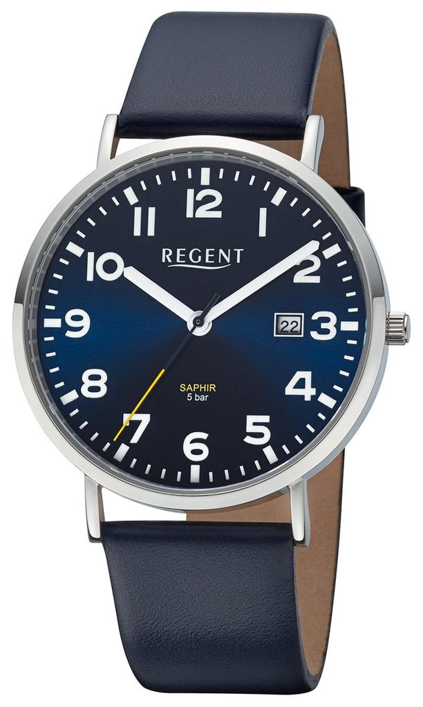Regent F-1630 Herrenuhr Quarz Dunkelblau 1