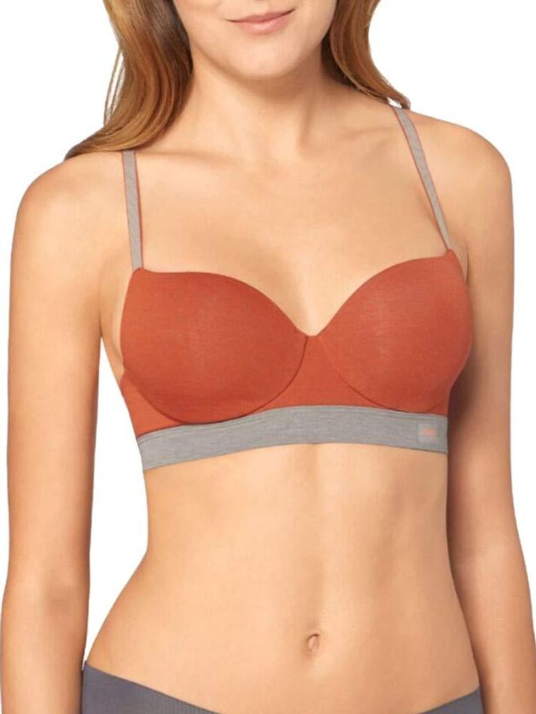 Sloggi Women Move Flow WHP mit Bügel Damen BH Sport, Größe: 75D, Farbe: Orange (Light Combination)