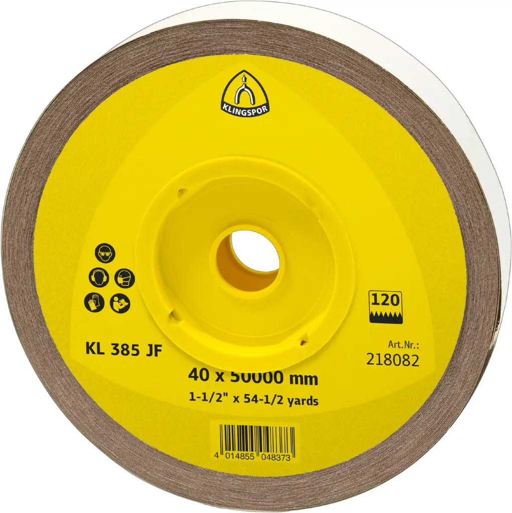 Klingspor KL 385 JF 40mm K40 - Tela Abrasiva Professionale per Metalli